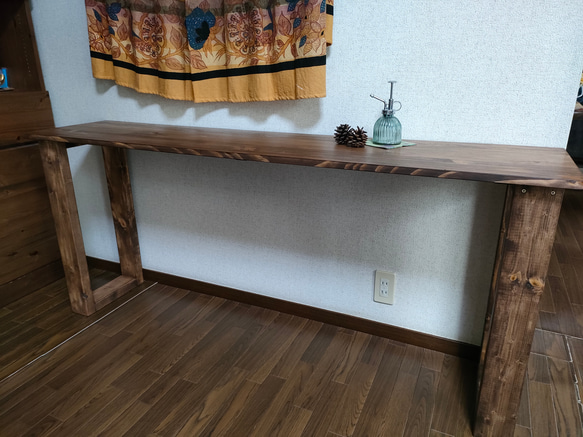 重厚＆男前】160×45×70 カウンターテーブル 一枚板《ウォールナット