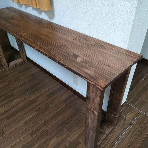 重厚＆男前】160×45×70 カウンターテーブル 一枚板《ウォールナット