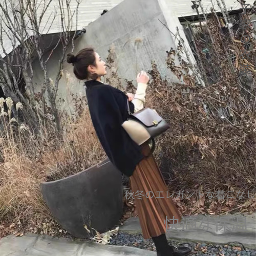 韓国系東大門ハイエンド両面カシミヤコート女性用ショート丈韓国版2024