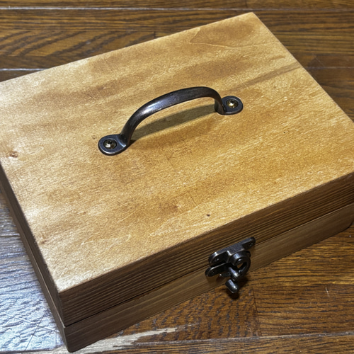 再販決定‼️☆送料無料☆アンティーク☆木製レジボックス 広巾 木製