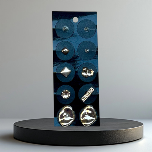 ニュアンス/silver/stone color : crystal 】/耳ツボジュエリー