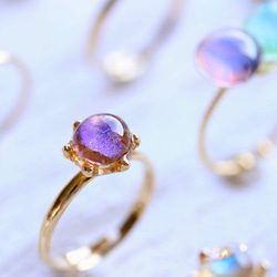 Happy bag glass ring 3点セット 9枚目の画像