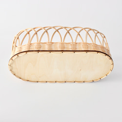 【材質】藤條編織底板，Daen S型，適用於2mm藤條【輕鬆製作籃子的底板】在家享受手工製作的樂趣 第4張的照片