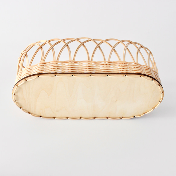 【材質】藤條編織底板，Daen S型，適用於2mm藤條【輕鬆製作籃子的底板】在家享受手工製作的樂趣 第4張的照片