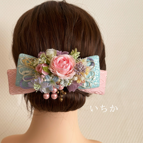 リボンヘッドドレス貴花（S021）和装髪飾り 成人式用髪飾り 成人式ヘア