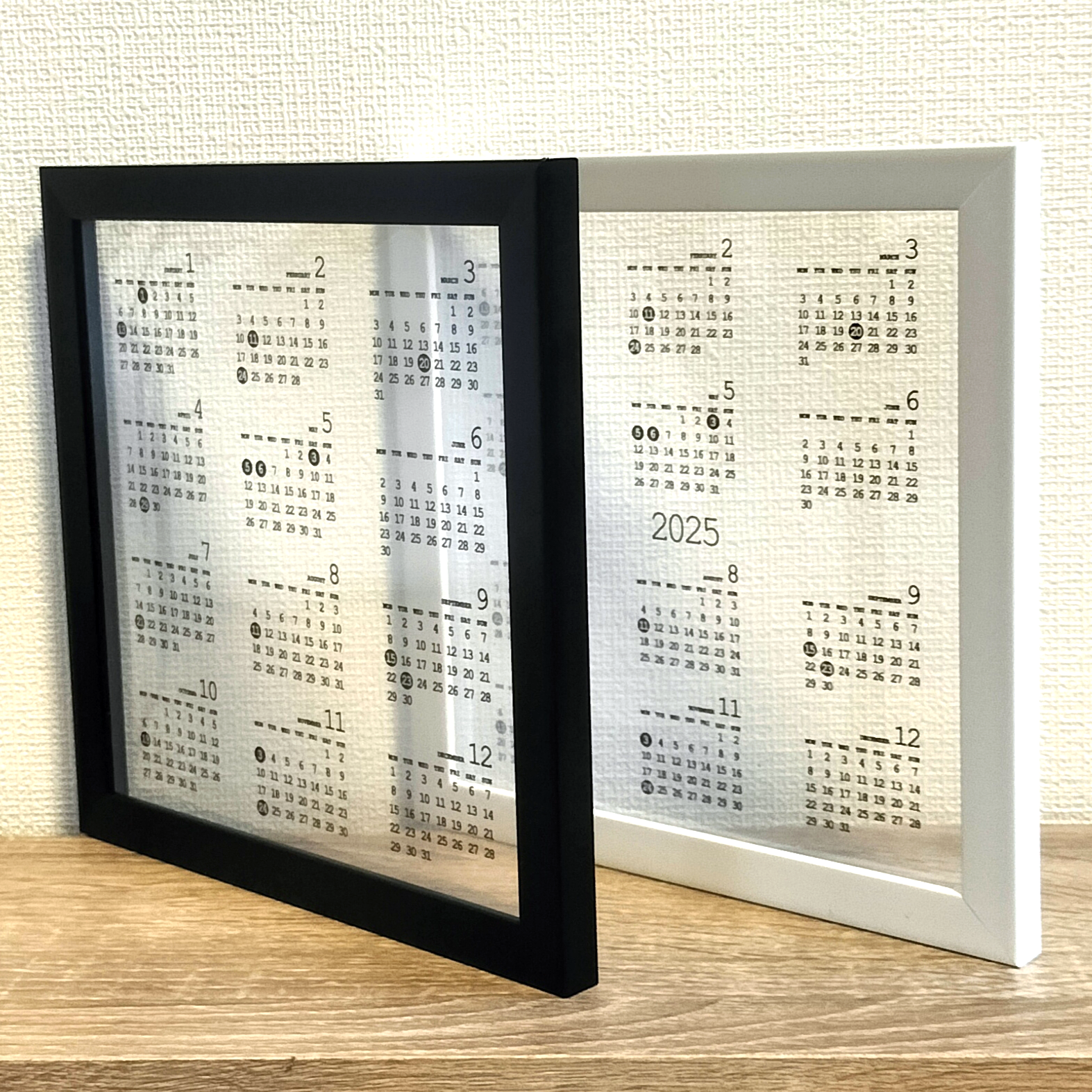 2025年 クリアカレンダー カレンダー silparc 通販 18670438
