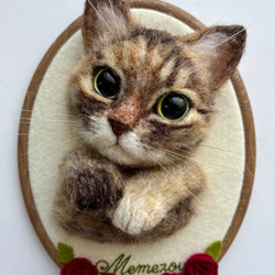 羊毛フェルト 猫 ハンドメイド チョコぷりん □再販 羊毛フェルトの