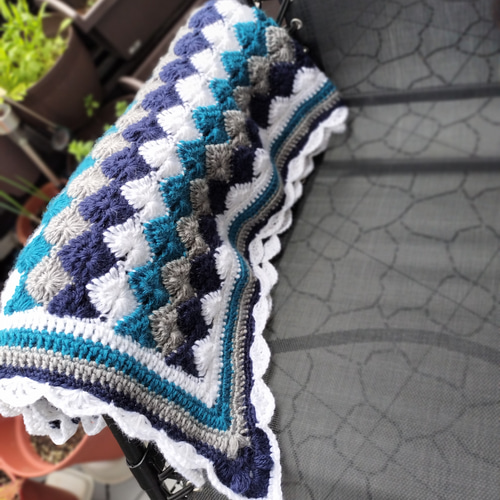 エレガントブランケット☆手作り/送料無料/冬☆インドア/ アウトドア