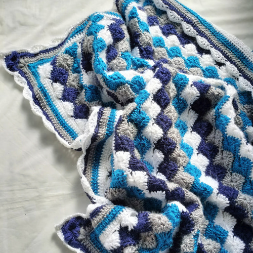 エレガントブランケット☆手作り/送料無料/冬☆インドア/ アウトドア