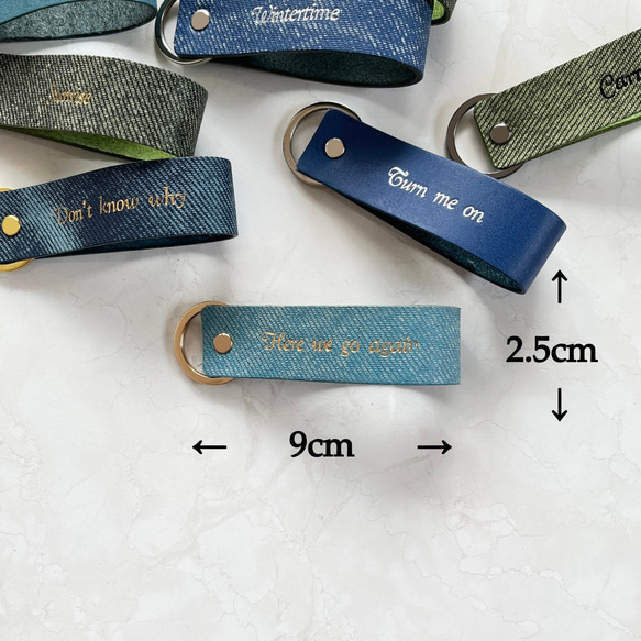 [専用ページ]ネームタグ エスコートカード　キーホルダー 名入れ　箔押しいたします　バッグチャーム 4枚目の画像