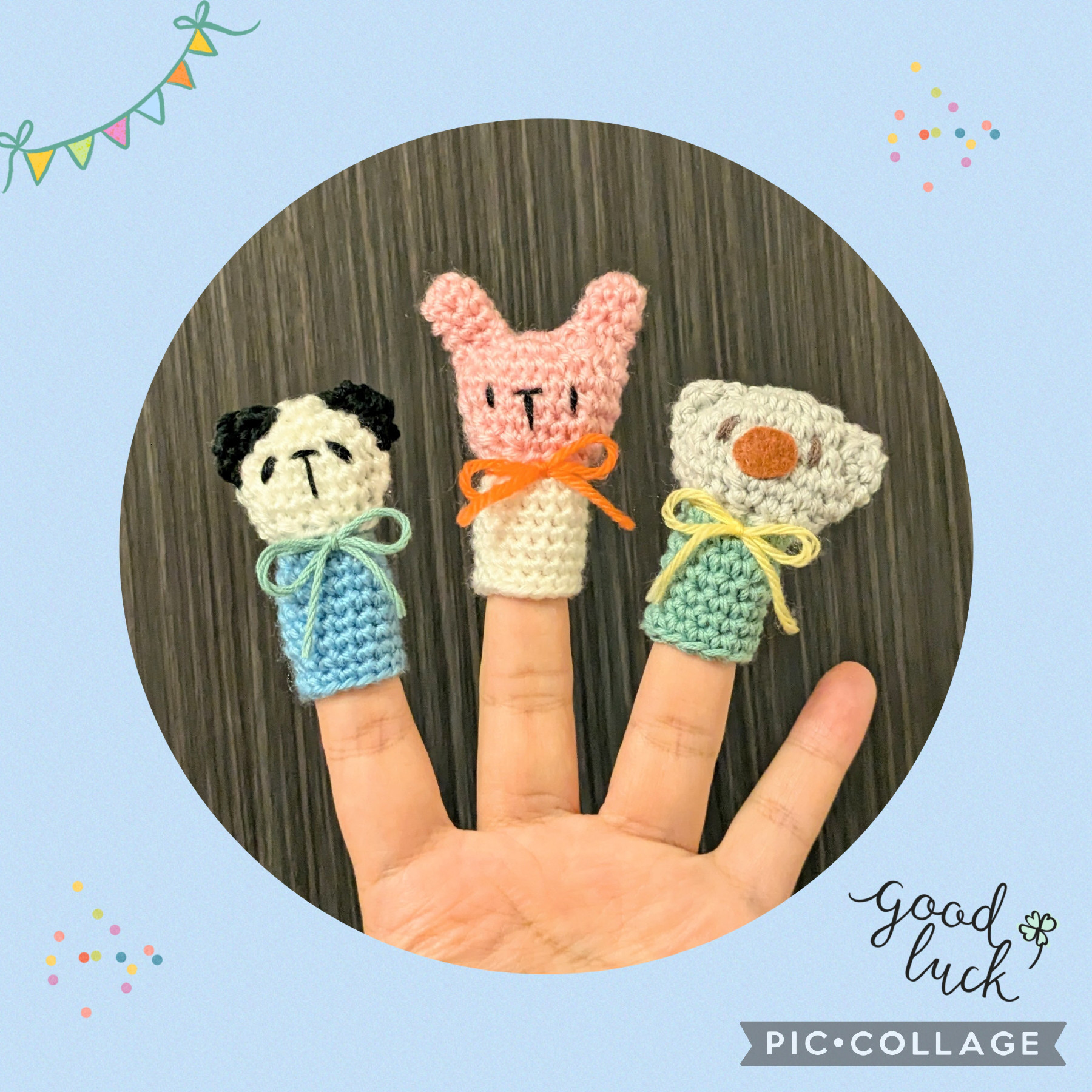 mohumohu様オーダー品　パンダうさぎコアラ　ゆびにんぎょう　指人形　保育 mohumohu様オーダー品 パンダうさぎコアラ ゆびにんぎょう 指