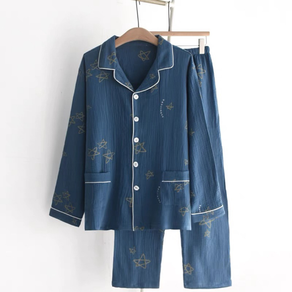 パジャマ・ルームウェア・コットン100%・春秋・メンズ