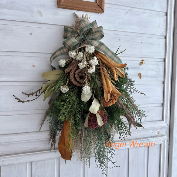 sale! ワイルドフラワーの森スワッグ スワッグ エンジェル・リース工房