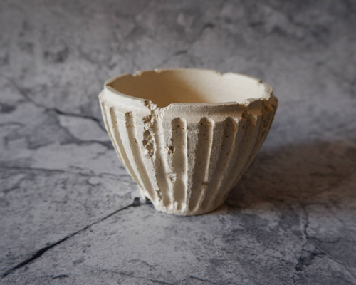 3.5号白砂岩鎬鉢726 塊根植物 多肉植物 盆栽 植木鉢 作家鉢 沖縄