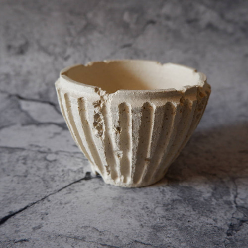 3.5号白砂岩鎬鉢726 塊根植物 多肉植物 盆栽 植木鉢 作家鉢 沖縄