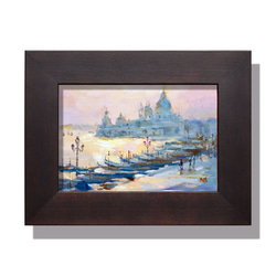 額57㎝イタリアで版画化ポルトフィーノ ヨーロッパ 地中海 夕景 風景画