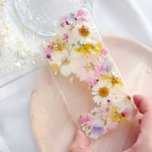 全機種対応❁.。.押し花スマホケース❁.。. iPhoneケース・カバー