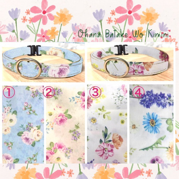 50000＊迷子札付＊フルオーダーの軽い首輪 1枚目の画像