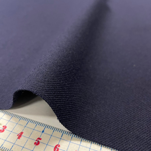 ウール サキソニー ツイル 紺 ネイビー 日本製 生地 50cm単位