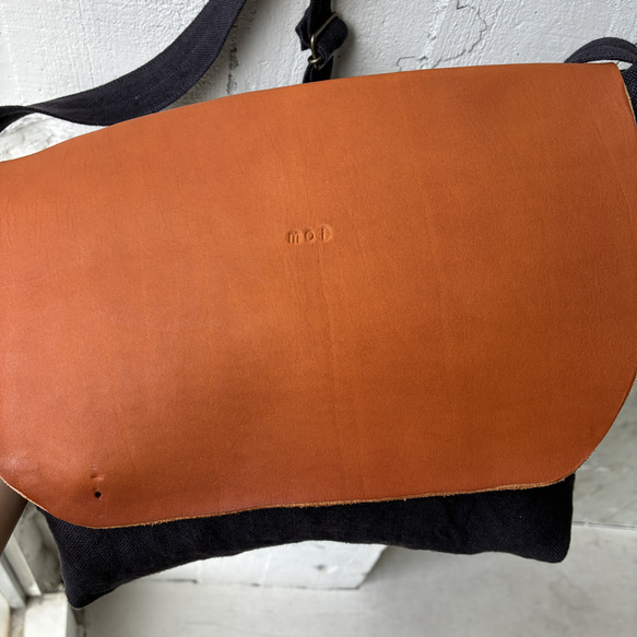 -maruyu- linencanvas×leather　小さめver. 6枚目の画像