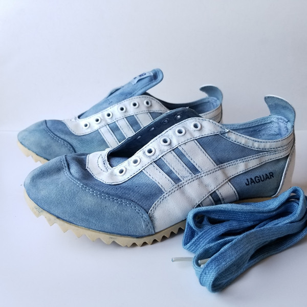 SNEAKERS（スニーカー）JAGUAR　No.33　藍染-③うすい色　24.0cm