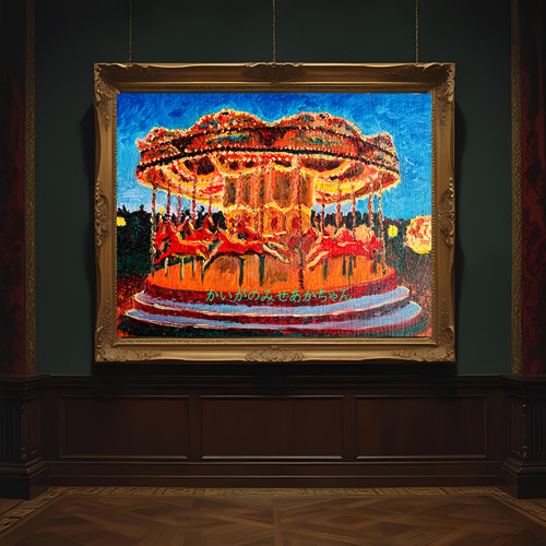 32×41㎝「夜のメリーゴーランド」油彩画・原画・F6 32×41㎝「夜のメリーゴーランド2」原画・油彩画・F6 | iichi