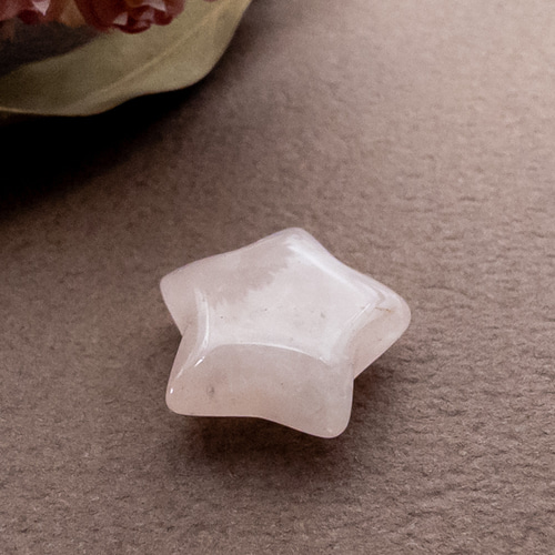 美しさの秘薬 お星さま ローズクォーツ タンブル スター お守り石