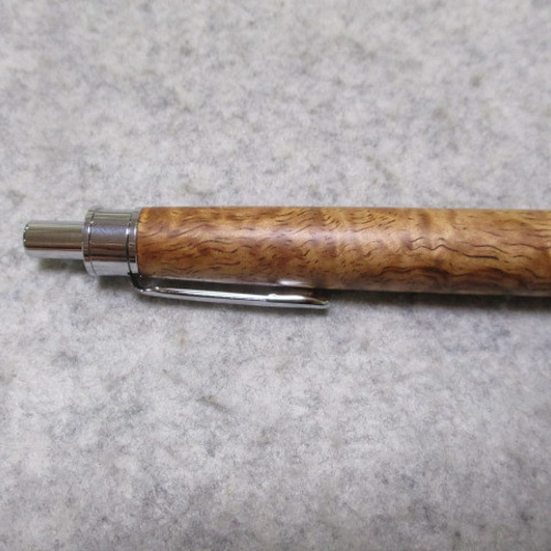 ボナンペン　ハワイアンコア極上杢　イベント品 ハワイアンコア カーリー杢 オイル仕上げ 木軸ボールペン(シャープ