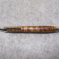 ハワイアンコア カーリー杢 オイル仕上げ 木軸ボールペン(シャープ