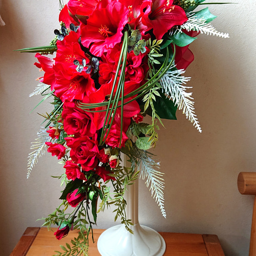 花　アートフラワーブーケ　アートフラワー　花　立体　ハイビスカス　ウリズン 花 アートフラワーブーケ アートフラワー 花 立体 ハイビスカス