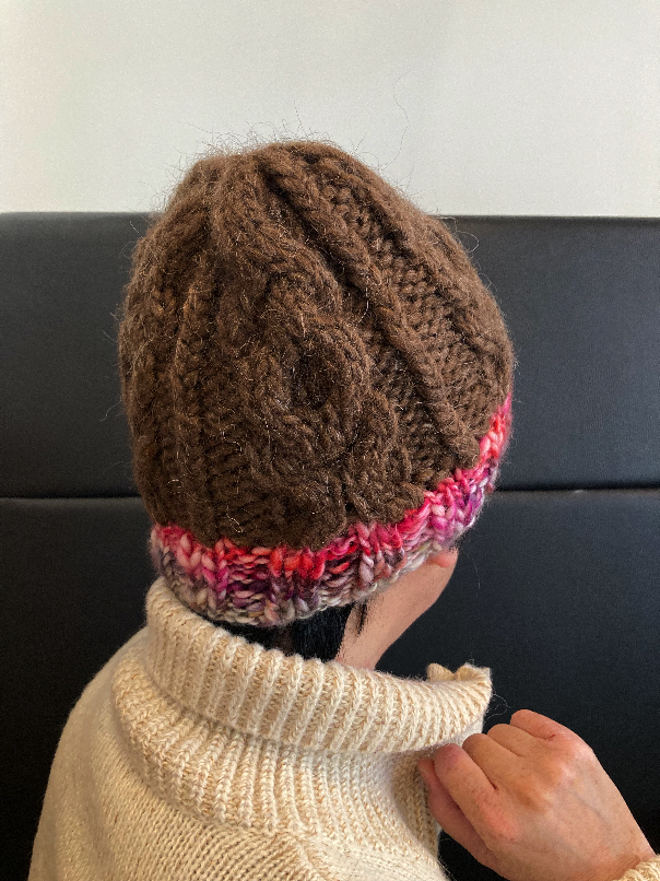 フランスより送料無料☆アランこげ茶ニット帽