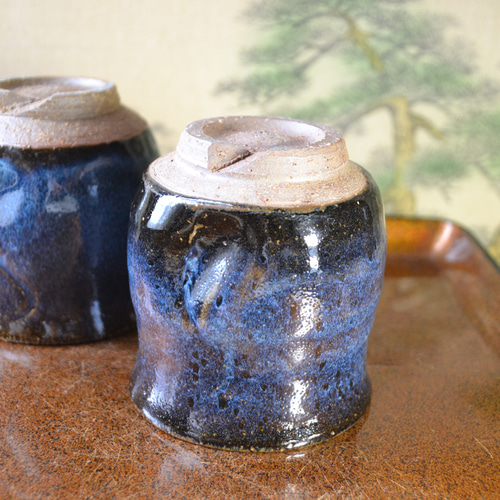 新着！】夫婦湯呑み(コスモブルー)明星 湯呑ペア 湯呑み茶碗