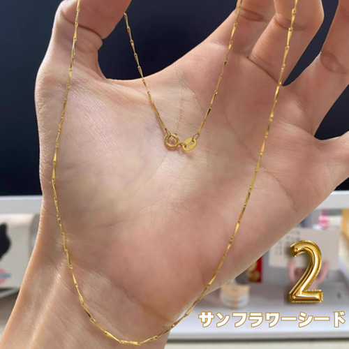24k ネックレス リンクチェーンデザイン 24K24K純金ネックレスチェーン 選べる2種類 24金ゴールド24K