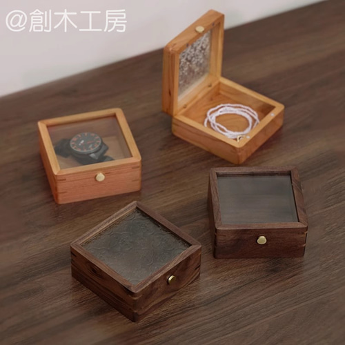 木製 小物ケース 小物入れ ジュエリー収納 コンパクトサイズ 花柄