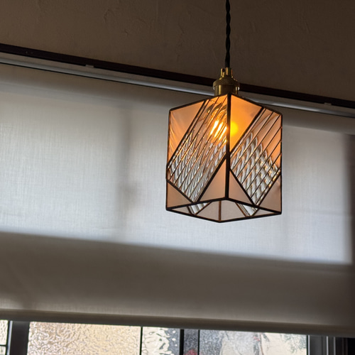 ホワイト ストライプ ペンダントライト RAI-S Φ400 ペンダントライト｜美濃和紙【照明のライティング