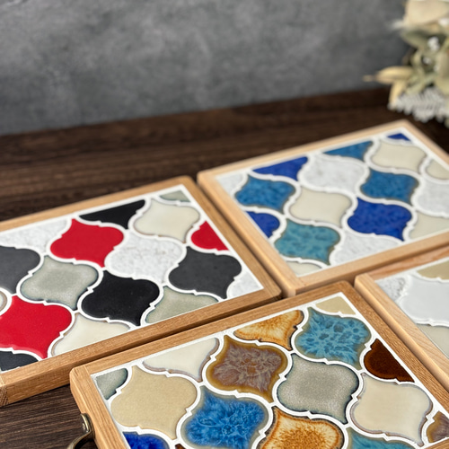 ハンドメイド♦️ コラベルタイルのマルチトレー♦️グラデーション ハンドメイド♦️ コラベルタイルのマルチトレー♦️グラデーション