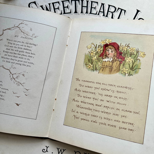 英国で出会った♪ アンティーク 古書 1890年版 詩集絵本 「TENS 英国で出会った♪ アンティーク 古書 1890年版 詩集絵本 「TENS
