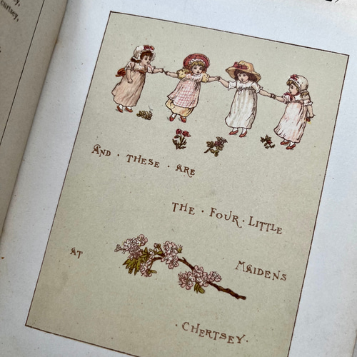 英国で出会った♪ アンティーク 古書 1890年版 詩集絵本 「TENS