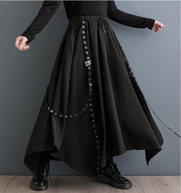 大きいサイズ】 レディース ワイドパンツ モード系 春 秋冬 新品