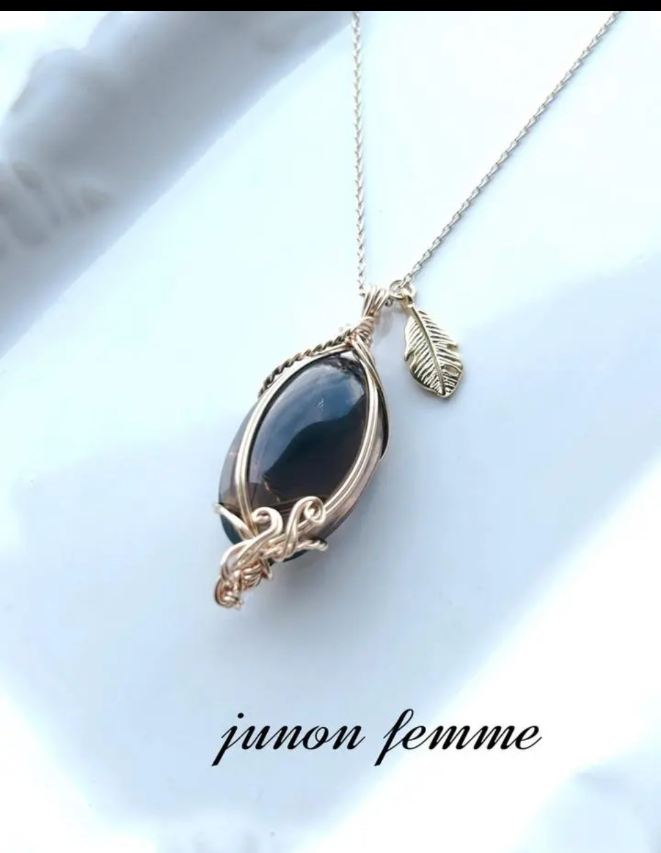 スモーキークオーツネックレス