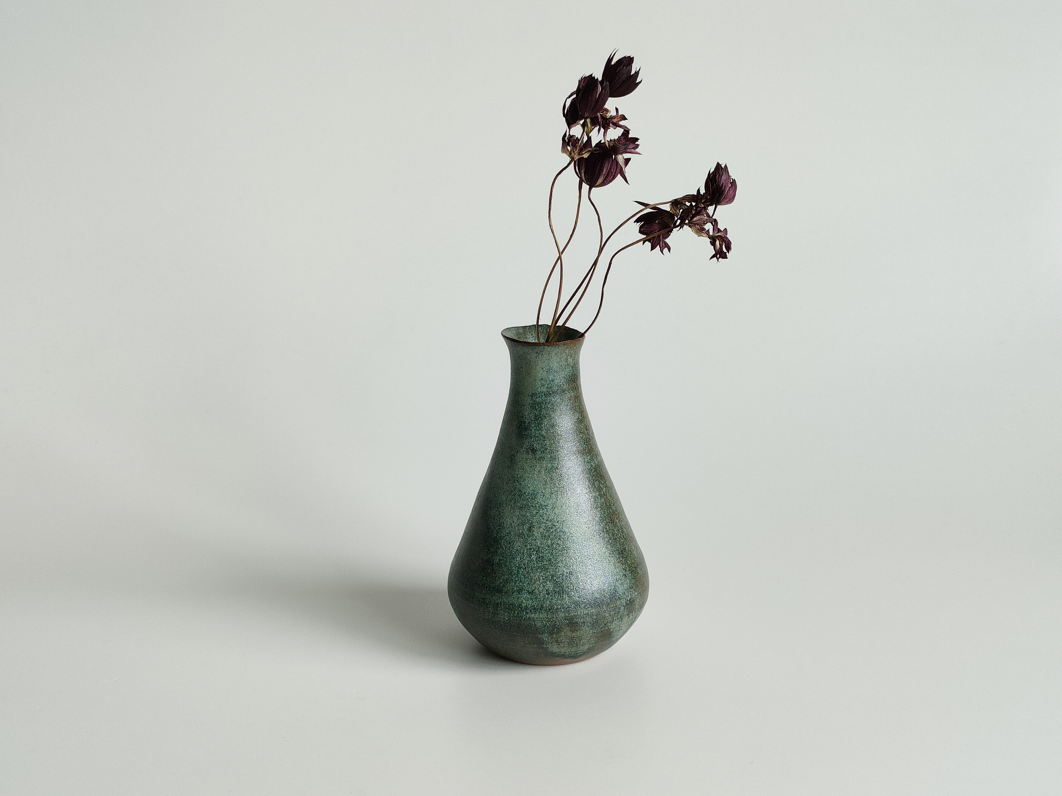緑碧ミスト 一輪挿し フラワーベース 花器 花瓶 FBR-0100