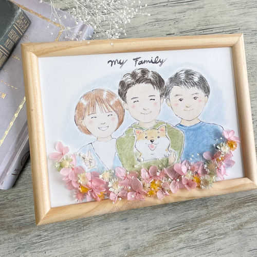 1名さま×2 2Lサイズ【似顔絵オーダー】用紙のみ 1名様用 ) 似顔絵 / 紙タイプ | kibun