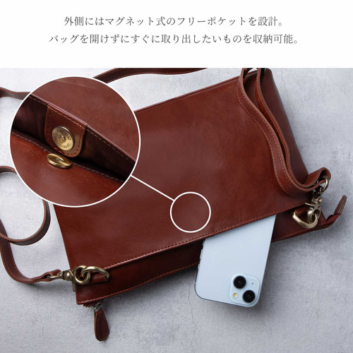ショルダーバッグ メンズ 本革 収納 大容量 斜めがけ バッグ