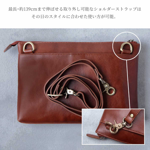 ショルダーバッグ メンズ 本革 収納 大容量 斜めがけ バッグ