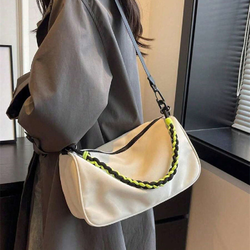 ファッショナブルな カラフル な編み込み装飾 シック な 軽量 ナイロン