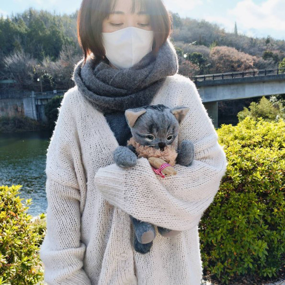 ap様ご予約 抱っこされたがりの猫ぬいぐるみ ぬいぐるみ muku2 通販