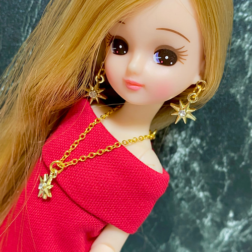 L92】リカちゃん ピアス2点セット