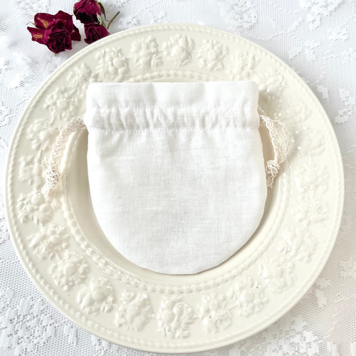 春の誕生花2026】お花の刺繍ポーチサシェ（匂い袋）＊ローズ（食品