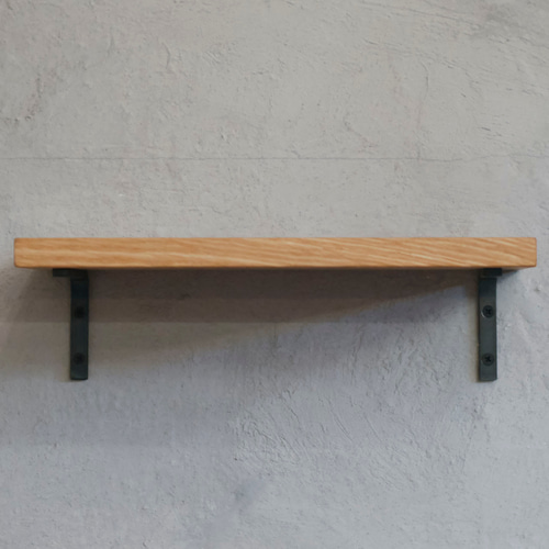 送料無料／[L Bracket (棚板セット品)]アイアン 棚受け 棚板 L字