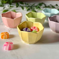 おしゃれ桔梗型豆鉢 　和モダン　マカロンシリーズ5色 10枚目の画像